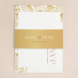 "Modern Mehndi" - Wedding Invitations in Gold by Laura Condouris - Assembled