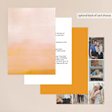 "Ombre" - Wedding Invitations in Mandarin by Dean Street - Back of Card