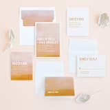 "Ombre" - Wedding Invitations in Mandarin by Dean Street - Invitation Suite