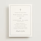 "Crawford" - Wedding Invitations in Ivory by Amy Kross - Front