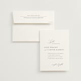 "Storybook" - Wedding Invitations in Ink by Jennifer Postorino - Invitation with Envelope