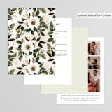 "A Garden Wedding" - Wedding Invitations in Magnolia by Chris Griffith - Back of Card