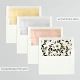 "A Garden Wedding" - Wedding Invitations in Magnolia by Chris Griffith - Envelope Liner Options