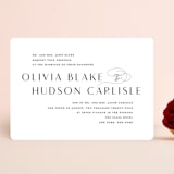 "Plaza" - Wedding Invitations in Onyx by Lauren Chism - Front