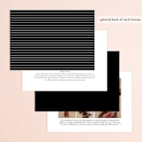 "Plaza" - Wedding Invitations in Onyx by Lauren Chism - Back of Card