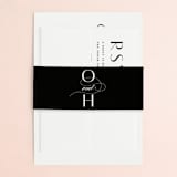 "Plaza" - Wedding Invitations in Onyx by Lauren Chism - Assembled