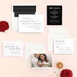 "Plaza" - Wedding Invitations in Onyx by Lauren Chism - Invitation Suite