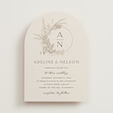 "Preserved Fall Botanicals" - Wedding Invitations in Linen by Erin Deegan - Front