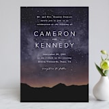 "Starry Skies" - Wedding Invitations in Twilight by Kelly Schmidt - Front
