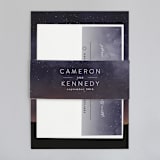"Starry Skies" - Wedding Invitations in Twilight by Kelly Schmidt - Assembled