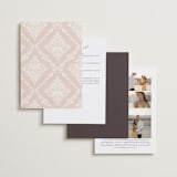 "French Roses" - Wedding Invitations in Blush by 2birdstone - Back of Card