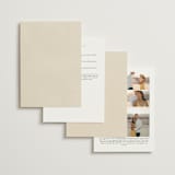 "Falling Foliage" - Wedding Invitations in Stone by Robert and Stella - Back of Card Options