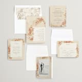 "Falling Foliage" - Wedding Invitations in Stone by Robert and Stella - Invitation Suite