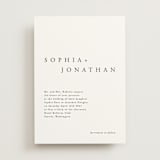 "The Minimalist" - Wedding Invitations in Air by lulu and isabelle - Front