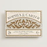 "Floral mosaic" - Wedding Invitations in Sand by GeekInk Design - Front