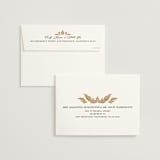 "Floral mosaic" - Wedding Invitations in Sand by GeekInk Design - FREE Recipient Addressing