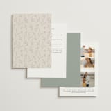 "Soft Arch" - Wedding Invitations in Sage by Erica Krystek - Back of Card Options