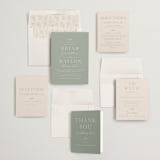"Soft Arch" - Wedding Invitations in Sage by Erica Krystek - Invitation Suite