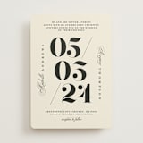 "Big Date" - Wedding Invitations in Ivory by Anastasia Makarova - Front