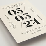 "Big Date" - Wedding Invitations in Ivory by Anastasia Makarova - Close-Up