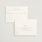 "Modern Ticket" - Wedding Invitations in Rust by Alethea and Ruth - FREE Recipient Addressing