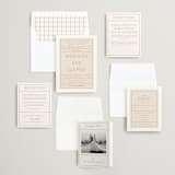 "Modern Ticket" - Wedding Invitations in Rust by Alethea and Ruth - Invitation Suite