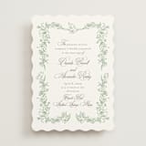 "Romantic Garden" - Wedding Invitations in Mint by Melinda Denison - Front