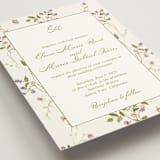 "Wild Berry Watercolor" - Wedding Invitations in Cream by Nicole Dragomir - Detail