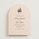"Arboretum" - Wedding Invitations in Almond by Morgan Kendall - Front