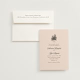 "Arboretum" - Wedding Invitations in Almond by Morgan Kendall - Invitation with Envelope