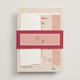 "Velvet Cherry" - Wedding Invitations in Cherry by Sarah Rosenthal - Assembled with Belly Band