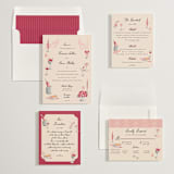 "Velvet Cherry" - Wedding Invitations in Cherry by Sarah Rosenthal - Invitation Suite
