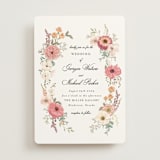 "Cherished" - Wedding Invitations in Sunset by Susan Moyal - Front