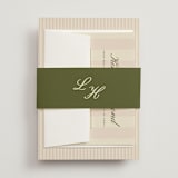 "hayden" - Wedding Invitations in Blush by Ellen Schlegelmilch - Assembled with Belly Band