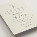 "Pair of Calla Lilies" - Wedding Invitations in Sage by Leah Bisch - Detail