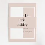 "Loved" - Wedding Invitations in Champagne by Angela Garrick - Assembled
