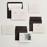 "Love Note" - Wedding Invitations in Ecru by AK Graphics - Invitation Suite