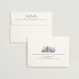 "Boston Toile" - Wedding Invitations in Marine by Jenna Holcomb - FREE Recipient Addressing