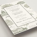 "Washington DC Toile" - Wedding Invitations in Olive by Jenna Holcomb - Detail