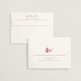 "San Francisco Toile" - Wedding Invitations in Scarlet by Jenna Holcomb - FREE Recipient Addressing