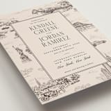 "New York Toile" - Wedding Invitations in Antique by Jenna Holcomb - Detail