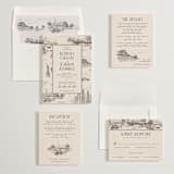 "New York Toile" - Wedding Invitations in Antique by Jenna Holcomb - Invitation Suite