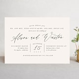"Timeless" - Wedding Invitations in Taupe by Leah Bisch - Front