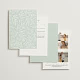 "Fairy Forest" - Wedding Invitations in Sage by Kristen Knechtel - Back of Card Options