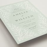 "Fairy Forest" - Wedding Invitations in Sage by Kristen Knechtel - Detail