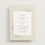 "Etched Frame" - Wedding Invitations in Eggshell by Robert and Stella - Front