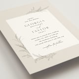 "Etched Frame" - Wedding Invitations in Eggshell by Robert and Stella - Detail
