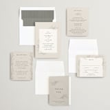 "Etched Frame" - Wedding Invitations in Eggshell by Robert and Stella - Invitation Suite