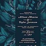 "Moonlit Garden" - Wedding Invitations in Twilight by GeekInk Design - Close-Up