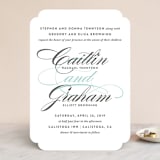 "Cordial Flourish" - Wedding Invitations in Arctic by Olivia Raufman - Front